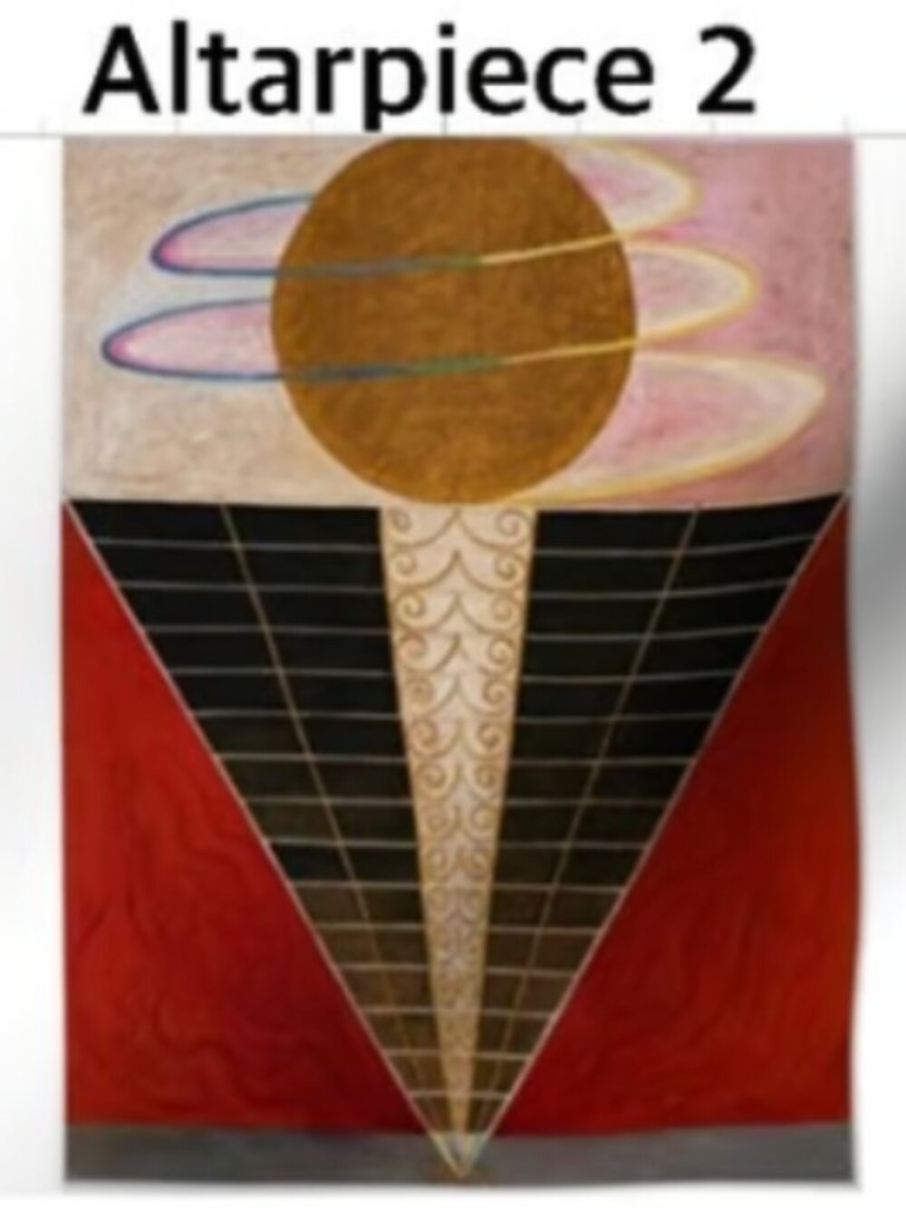 Hilma af Klint, Altarpiece 2, Cotton Fabric Swatch